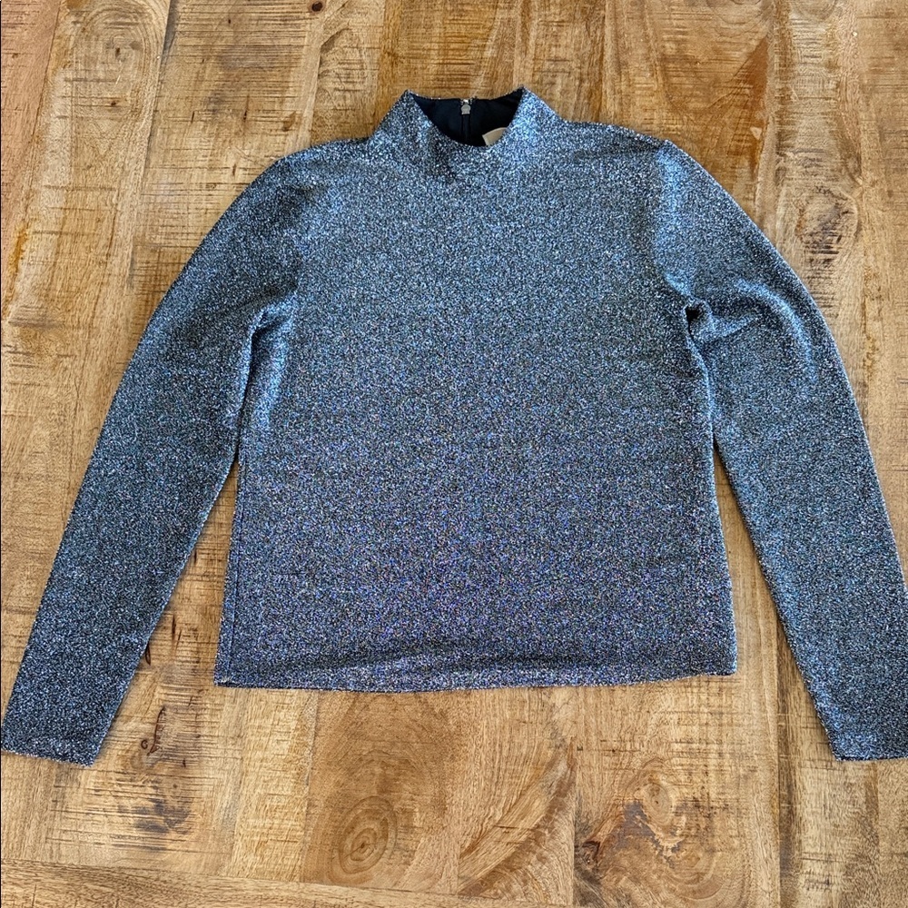 Michael Kors Silver Long Sleeve Top